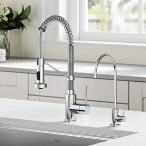 Chrome  Pull-Down Kitchen Faucet with Drinking Faucet